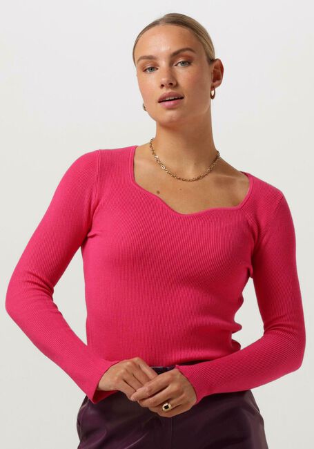 Fuchsie YDENCE Langarmshirts KNITTED TOP CHIARA - large