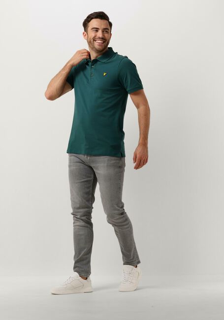 Dunkelgrün LYLE & SCOTT Polo-Shirt PLAIN POLO - large