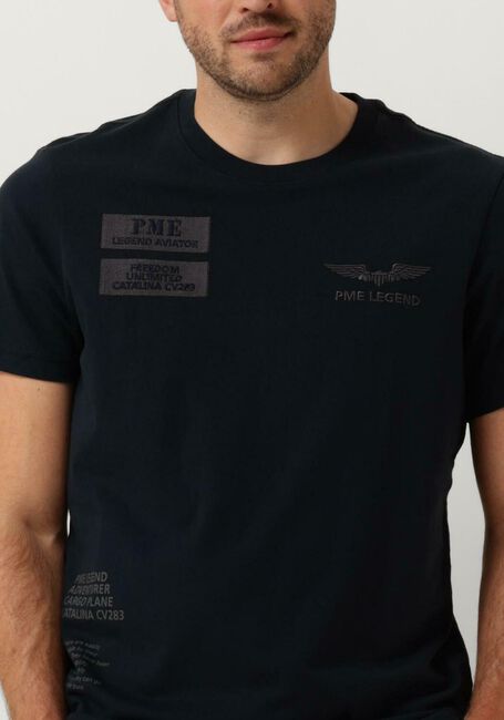 Blaue PME LEGEND T-shirt SHORT SLEEVE R-NECK SINGLE JERSEY - large