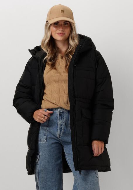 Schwarze TOMMY JEANS Wattierte Jack TJW MIDI VAIL PUFFER - large