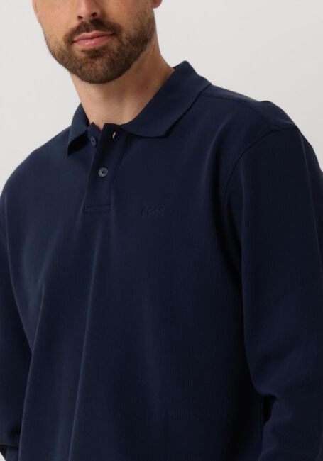 Dunkelblau BOSS Polo-Shirt PATEMPESTO LONG - large