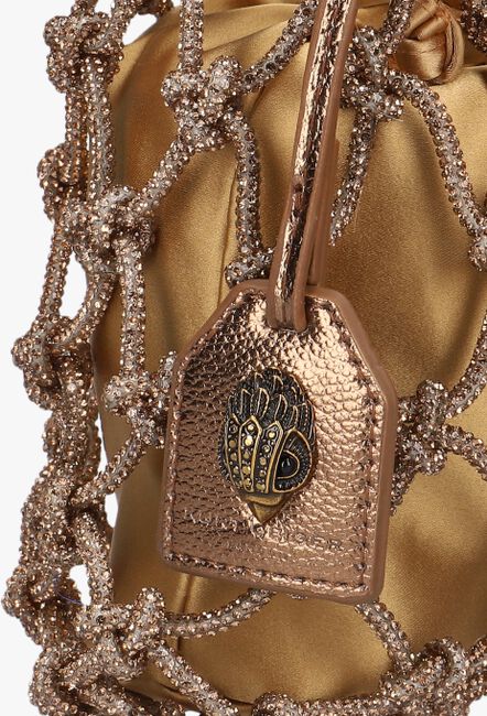 Bronzefarbene KURT GEIGER LONDON Handtasche SM MACRAME CRYSTAL BAG - large