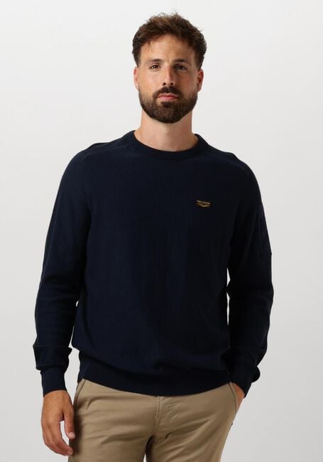 Blaue PME LEGEND Pullover R-NECK AMERICAN CLASSIC BUCKLEY KNIT - large