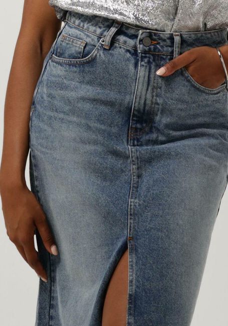 Blaue CO'COUTURE Jeansröcke VIKA SLIT DENIM SKIRT - large