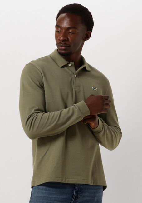 Grüne LACOSTE Polo-Shirt 1HP2 MEN LONG SLEEVED BEST POLO - large