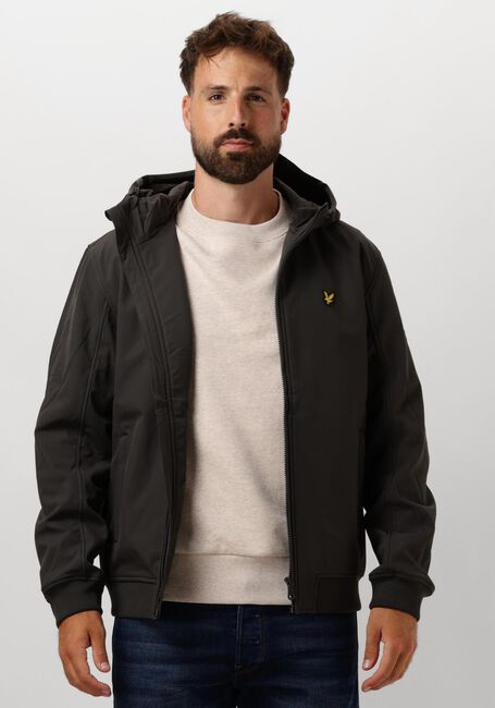 Dunkelgrau LYLE & SCOTT Jack FLEECE BACK SOFTSHELL JACKET - large