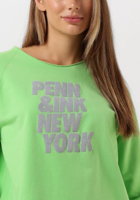 Grüne PENN & INK Pullover 513 SWEATER PRINT - large