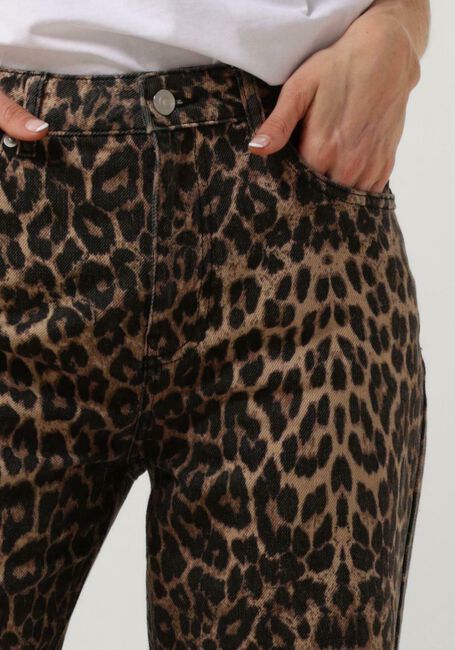 Braune NEO NOIR Lange Hosen SIMONA LEOPARD PANTS - large