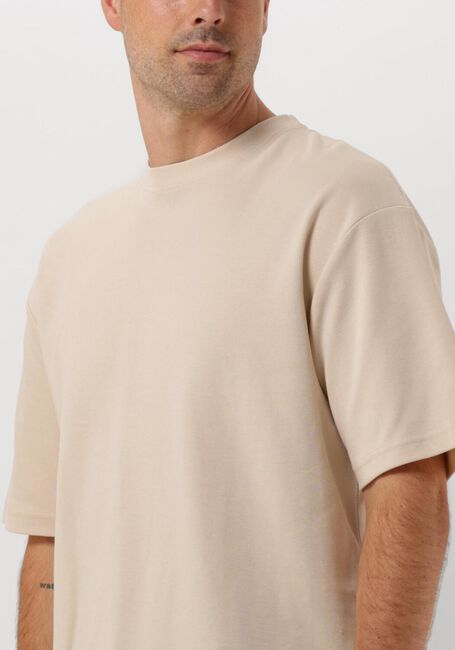 Beige SELECTED HOMME T-shirt SLHLOOSEOSCAR SS O-NECK TEE - large