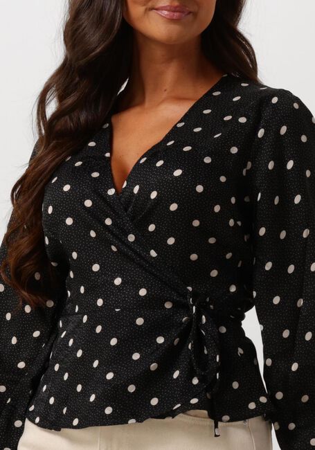 Schwarze NEO NOIR Bluse MERRY RETRO DOT BLOUSE - large