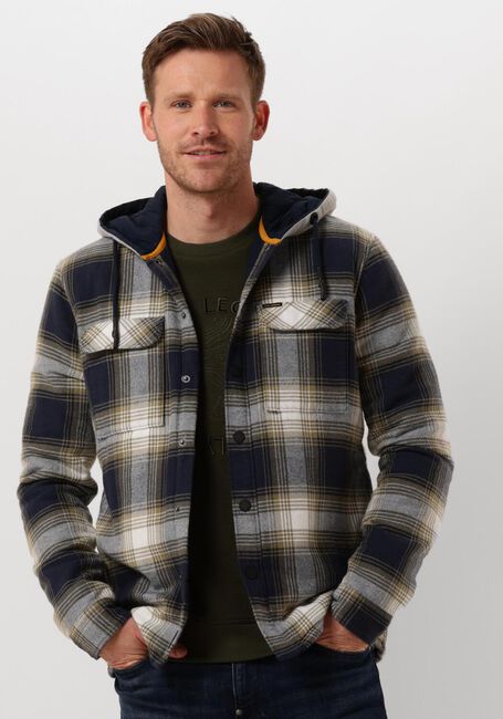 Blaue PME LEGEND Hemden LONG SLEEVE SHIRT CTN FLANEL CHECK QUILTED - large