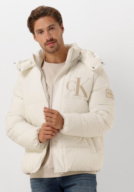 Weiße CALVIN KLEIN Wattierte Jack ESSENTIALS NON DOWN JACKET - large