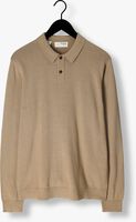 Sand SELECTED HOMME Pullover SLHREG-DAN KNIT LS POLO O