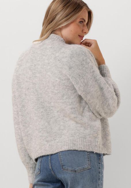 Weiße SUMMUM Strickjacke PUFF SLEEVE CARDIGAN COZY MELANGE KNIT - large