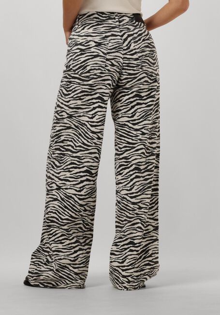 Schwarze CO'COUTURE Wide jeans ZION ZEBRA WIDE PANT - large