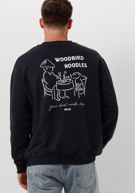 Dunkelblau WOODBIRD Sweatshirt WBCANE NOODLE CREW - large