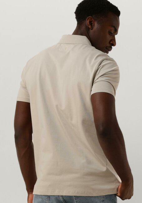 Sand PURE PATH Polo-Shirt SHORTSLEEVE POLO WITH CHEST PRINT - large