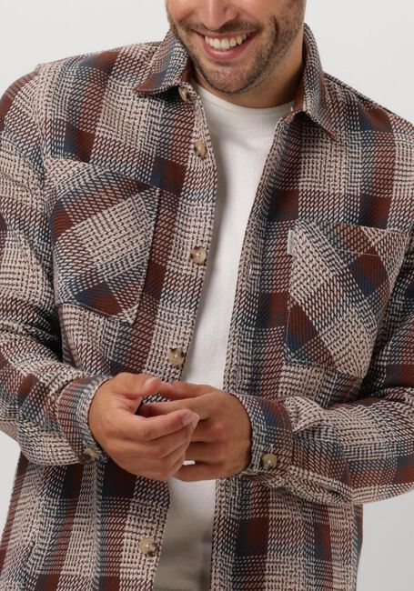 Braune CAST IRON Overshirt LONG SLEEVE SHIRT HEAVY CHECK - large