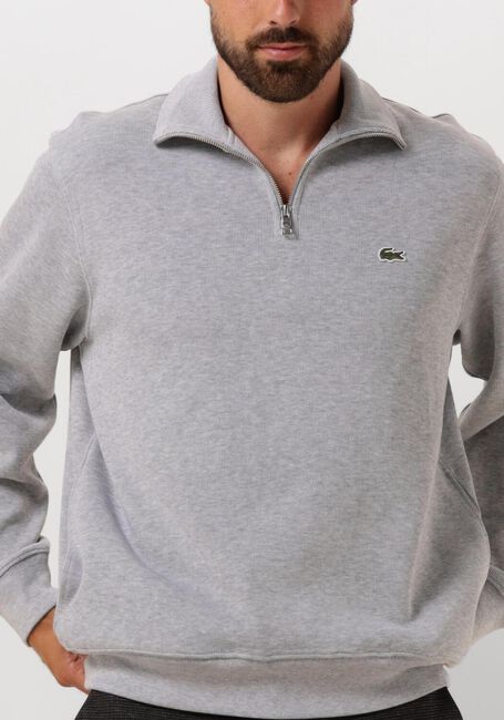 Graue LACOSTE Pullover 1HS1 MEN SWEATSHIRT ZIP - large