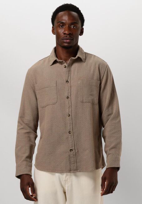 Sand SELECTED HOMME Overshirt SLHREGOWEN-GRINDLE CHECK SHIRT LS - large