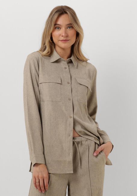 Beige MODSTRÖM Bluse KALEMMD SHIRT - large