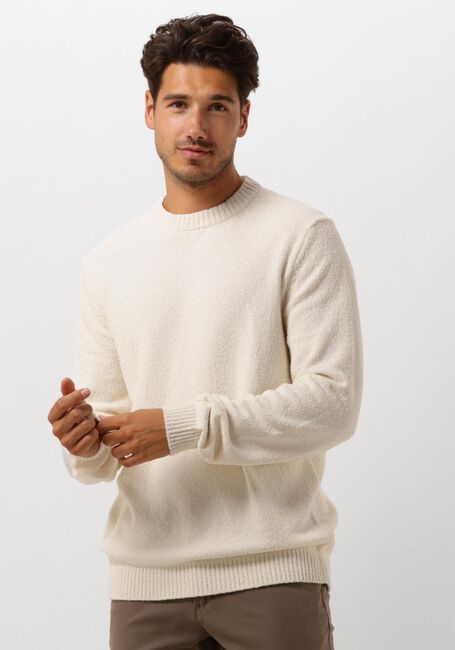 Beige SELECTED HOMME Pullover SLHLOOP LS KNIT CREW NECK - large