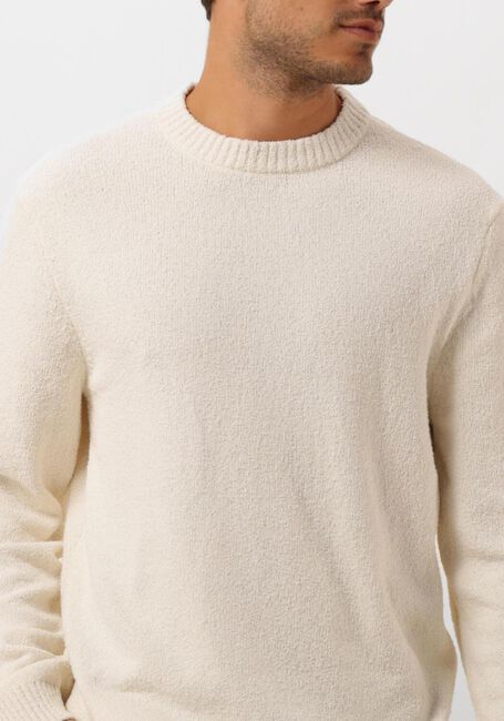 Beige SELECTED HOMME Pullover SLHLOOP LS KNIT CREW NECK - large