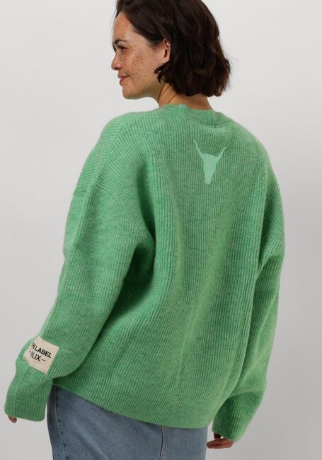 Grüne ALIX THE LABEL Pullover LADIES KNITTED FLUFFY PULLOVER - large