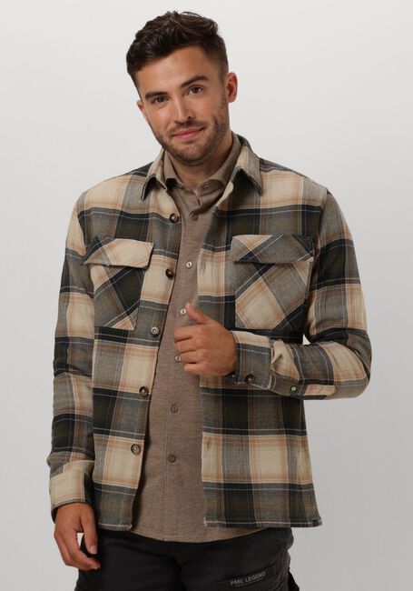 Dunkelgrün DSTREZZED Overshirt COREY OVERSHIRT - large