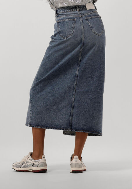 Blaue CO'COUTURE Jeansröcke VIKA SLIT DENIM SKIRT - large