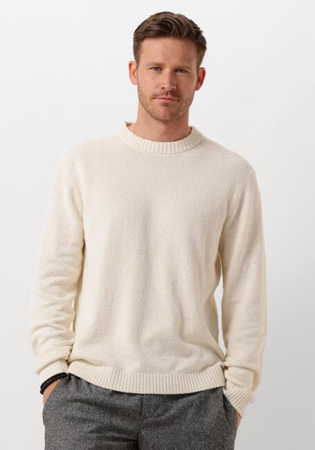 Beige SELECTED HOMME Pullover SLHNEIL LS KNIT NEPS CREW NECK - large