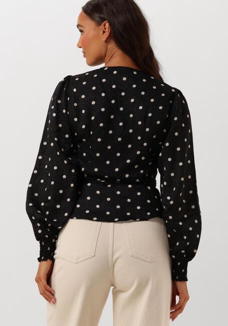 Schwarze NEO NOIR Bluse MERRY RETRO DOT BLOUSE - large