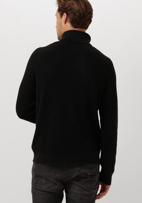 Schwarze TOMMY JEANS Rollkragenpullover TJM SLIM XS BADGE ROLLNECK - large