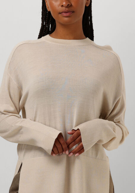 Beige RUBY TUESDAY Pullover VALLIE SOFT ROUND NECK PULLOVER HIGH BORDER - large