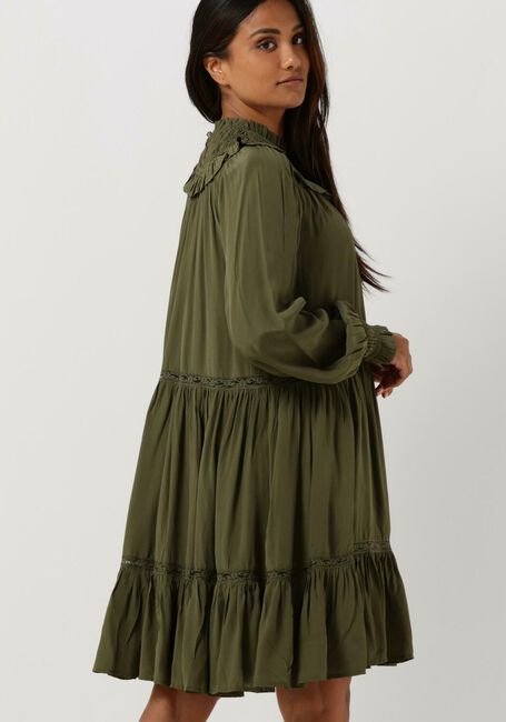 Olive SCOTCH & SODA Minikleid SMOCKED AND TIERED LONG SLEEVED DRESS - large