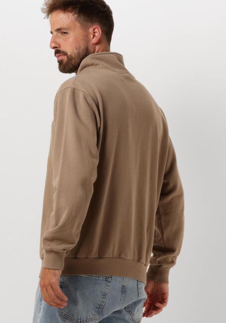 Taupe FORÉT Sweatshirt LOG HALF ZIP SWEATSHIRT - large