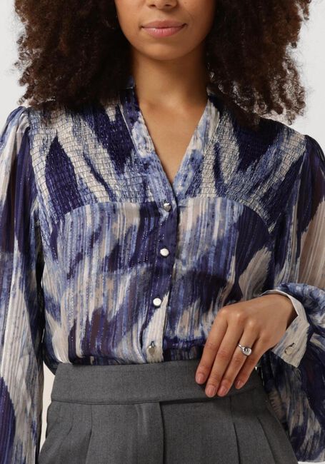 Blaue NUKUS Bluse PRESTONIA BLOUSE - large