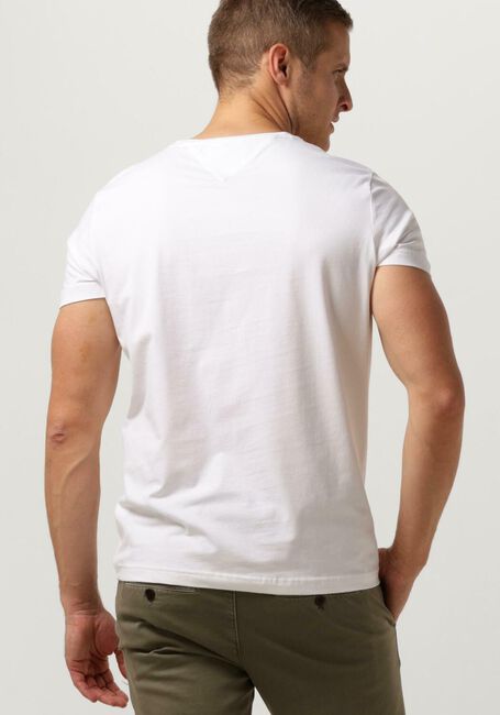 Weiße TOMMY HILFIGER T-shirt CORE STRETCH SLIM C-NECK - large