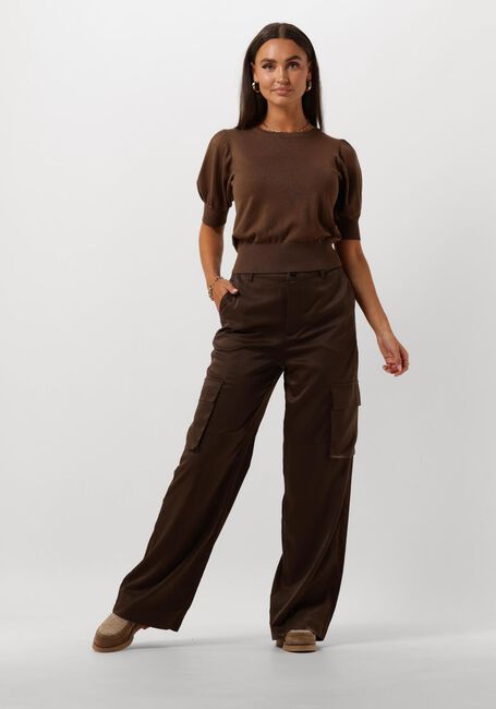 Braune MINUS Cargohosen WENDY WIDE LEG PANT - large