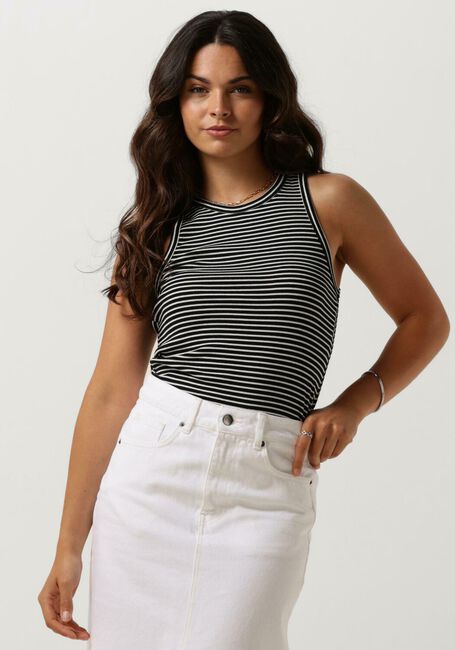 Schwarze CO'COUTURE Top SARA STRIPE RIB TANK TOP - large