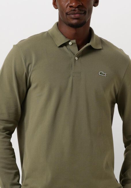 Grüne LACOSTE Polo-Shirt 1HP2 MEN LONG SLEEVED BEST POLO - large