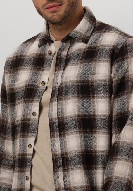 Braune SELECTED HOMME Overshirt SLHREGOWEN-GRINDLE CHECK SHIRT LS - large