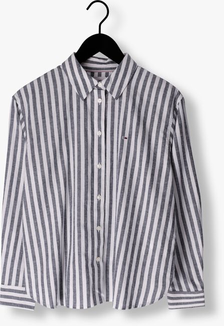 Blau/weiß gestreift JEANS BLEND LINEN TJW Bluse SHIRT Omoda | BF STRIPED TOMMY