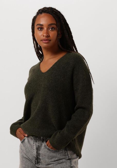 Grüne MOS MOSH Pullover THORA V-NECK KNIT - large