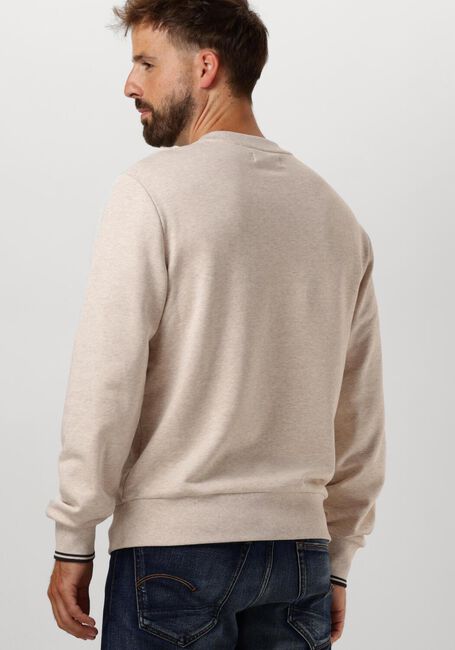 Beige FRED PERRY Pullover CREW NECK SWEATSHIRT - large