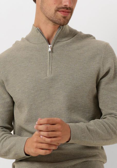 Grüne PROFUOMO Pullover PULLOVER HALF ZIP - large