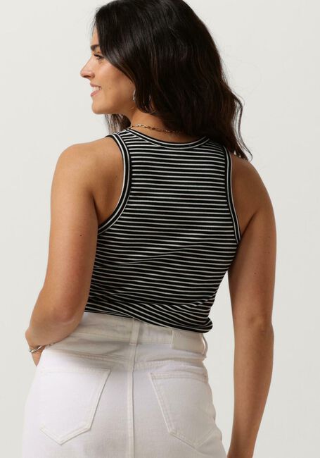 Schwarze CO'COUTURE Top SARA STRIPE RIB TANK TOP - large