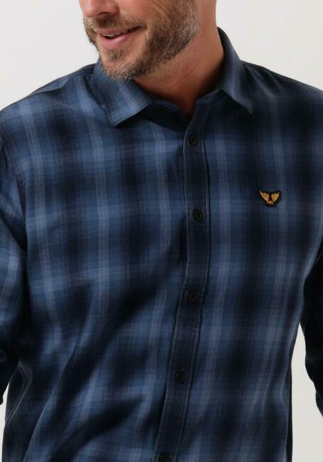 Blaue PME LEGEND Casual-Oberhemd LONG SLEEVE SHIRT CTN YARN DYED TWILL CHECK - large