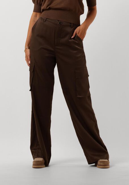 Braune MINUS Cargohosen WENDY WIDE LEG PANT - large