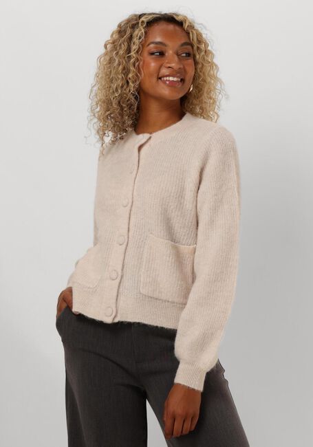 Beige SELECTED FEMME Strickjacke SLFSIA RAS LS KNIT POCKET - large